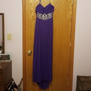 Strapless prom dress